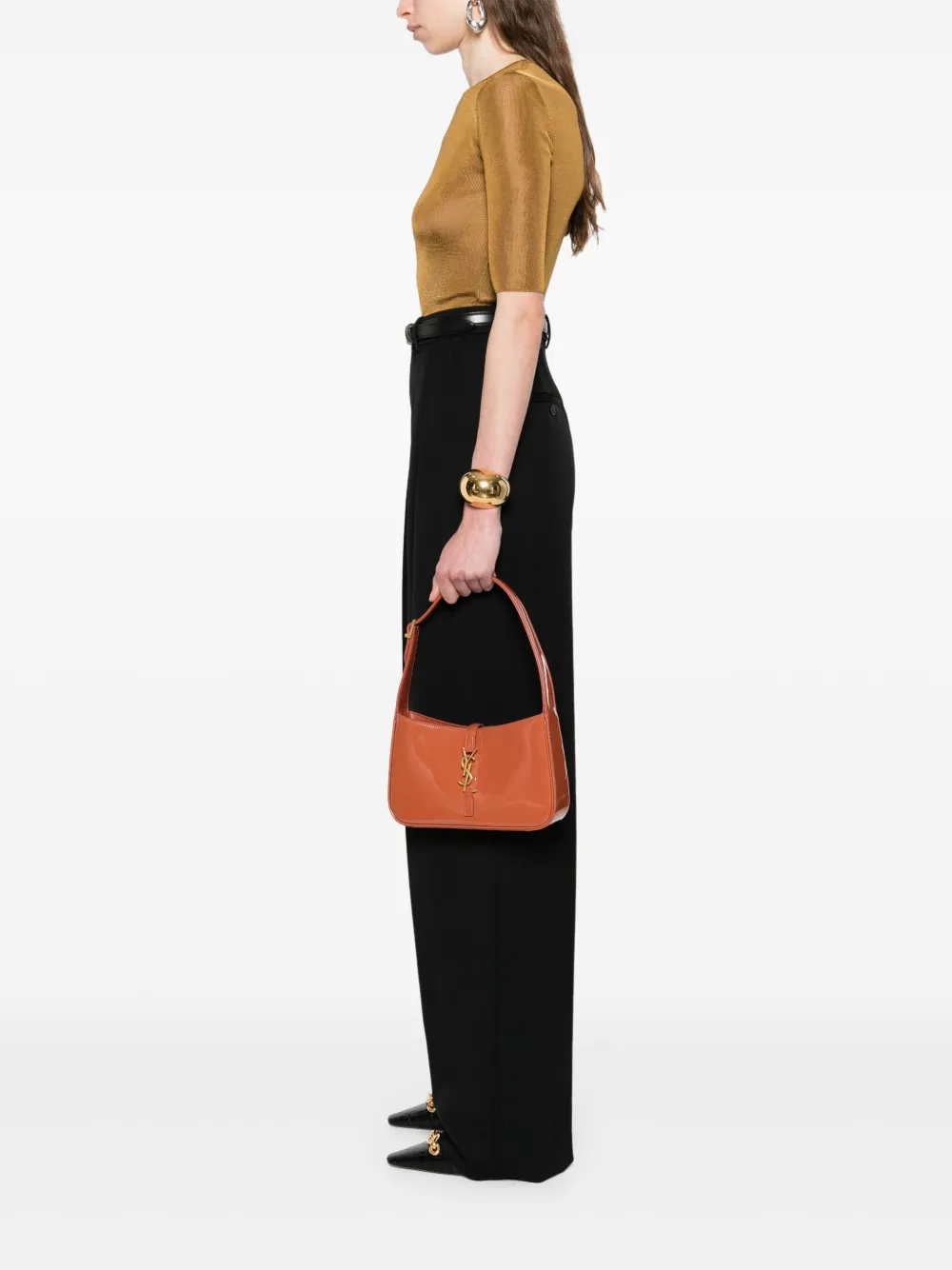 Saint Laurent Le 5 à 7 schoudertas - Bruin