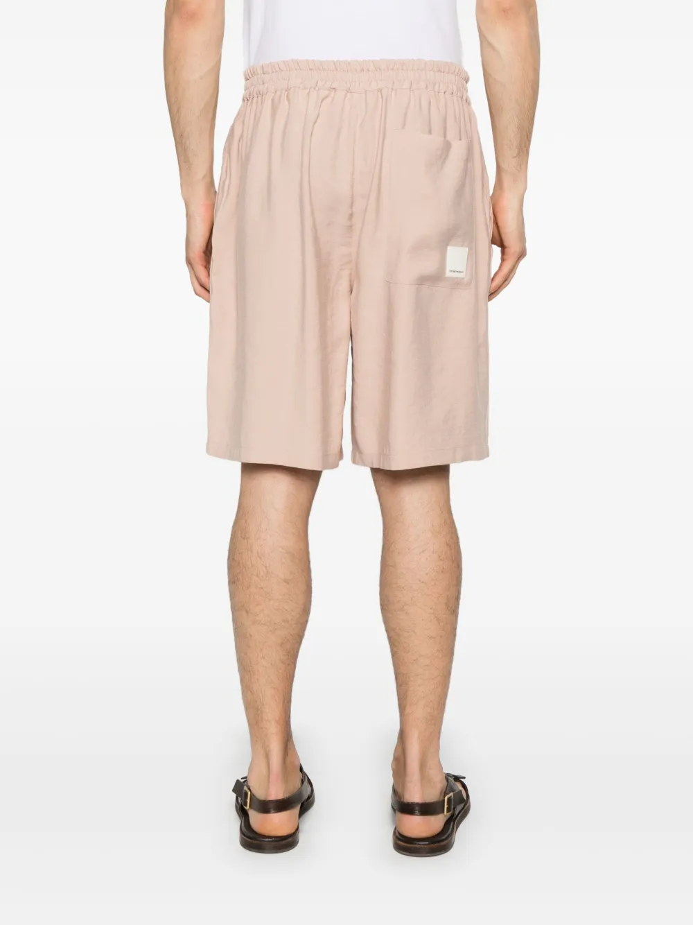 Emporio Armani Shorts met patroon Beige