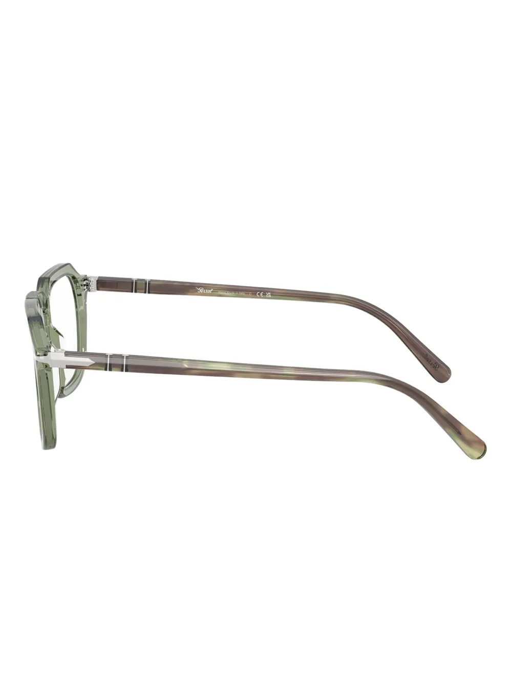 Persol Bril met geometrisch montuur Groen