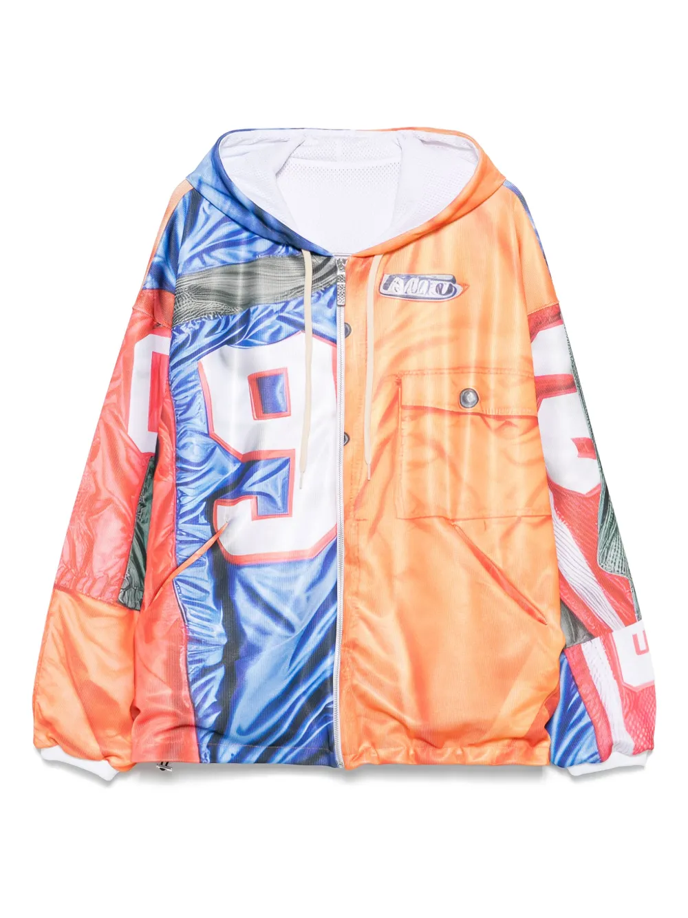 PDF patchwork jacket | Orange | Image 1