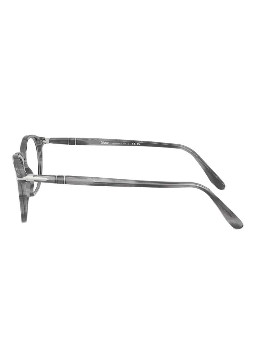 Persol Gestreepte bril van acetaat Grijs
