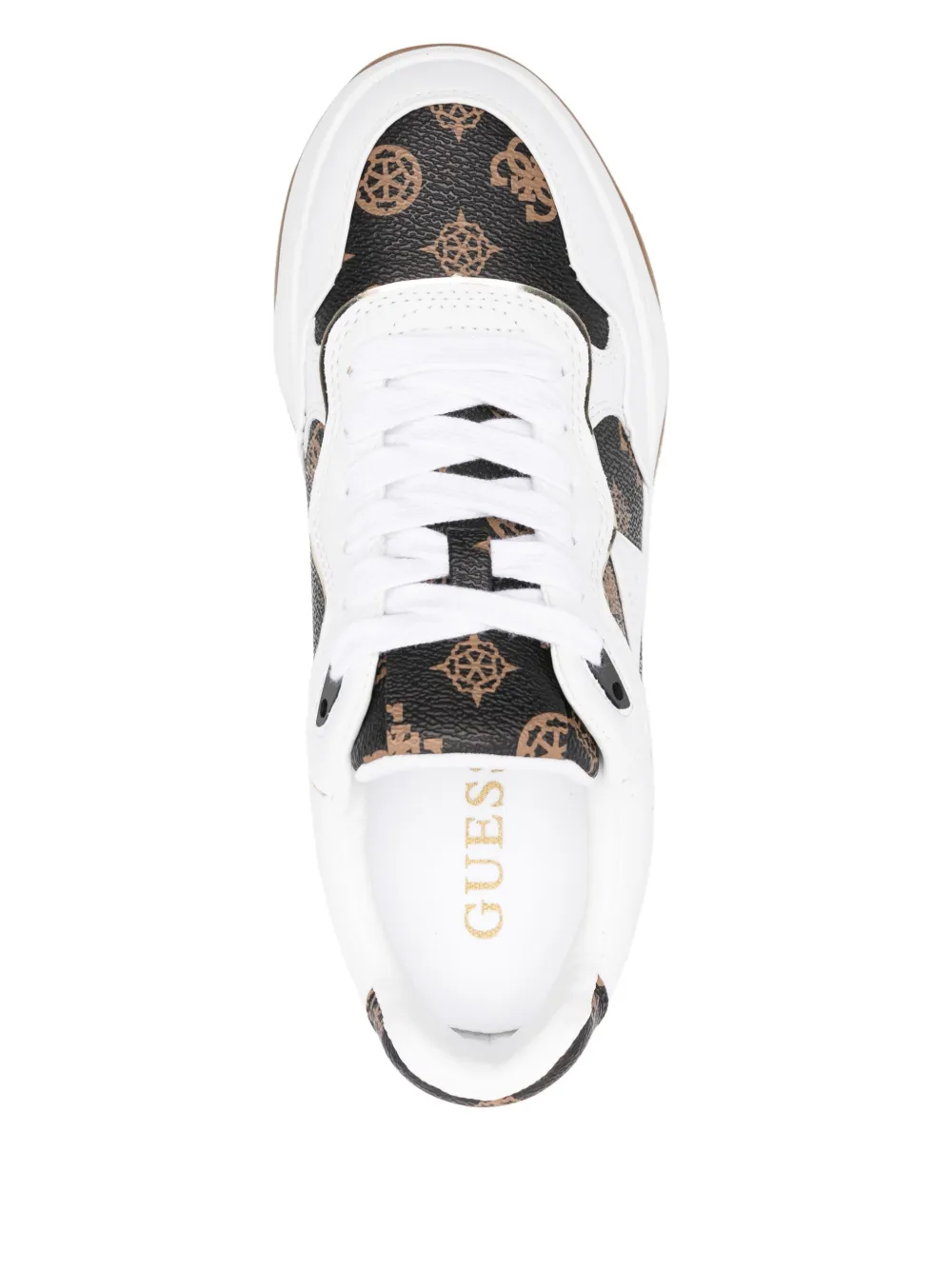 GUESS USA Happy sneakers Wit
