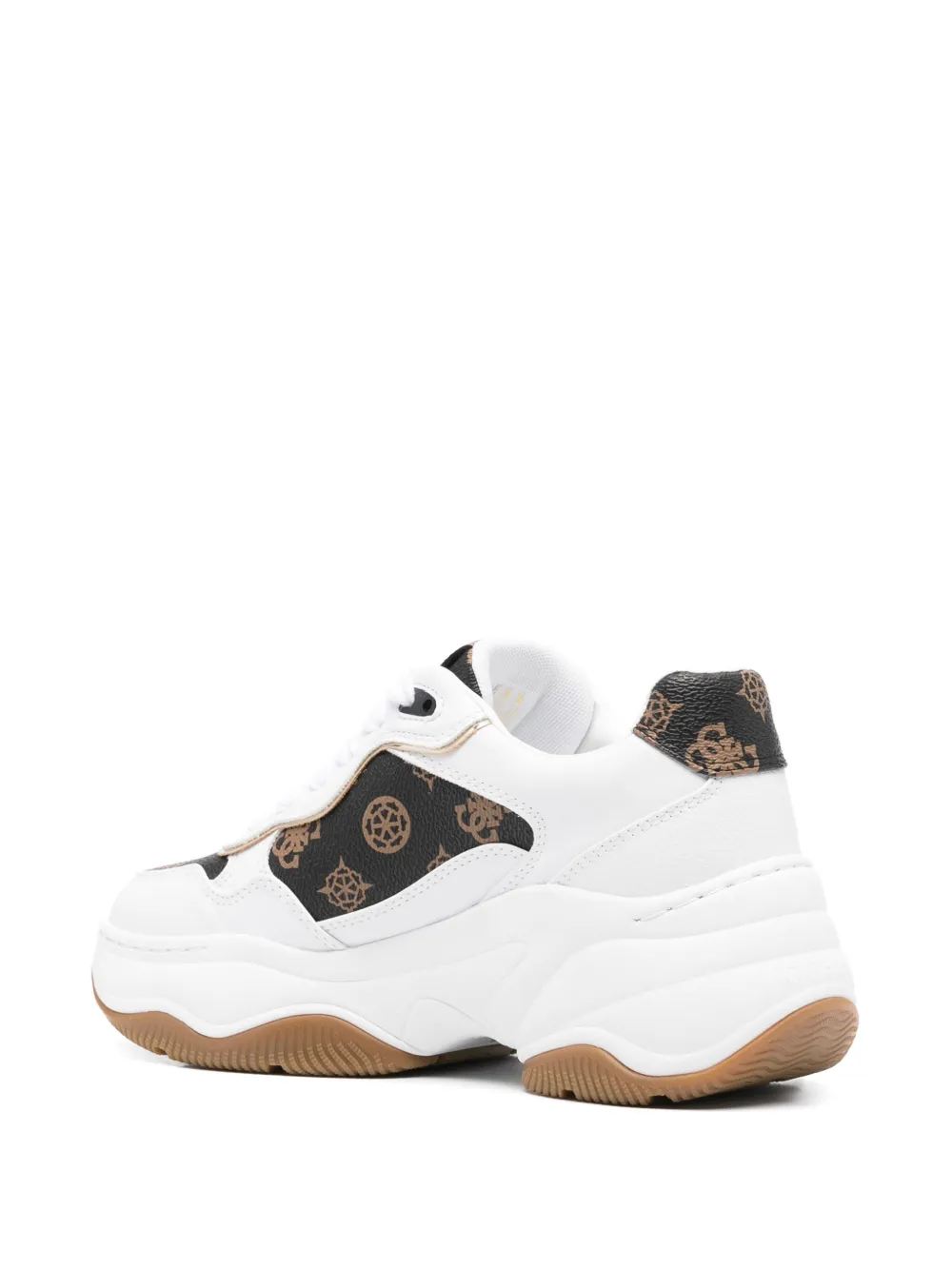 GUESS USA Happy sneakers Wit