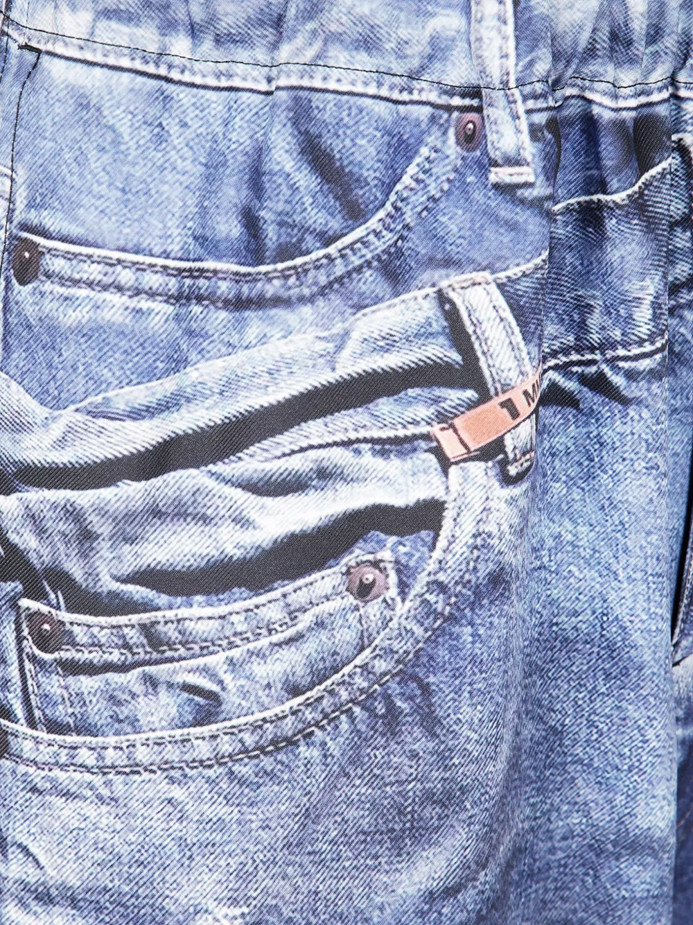 Maison MIHARA YASUHIRO Jeans met grafische print Blauw