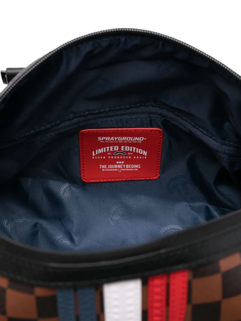 Sprayground Geruite shopper Bruin