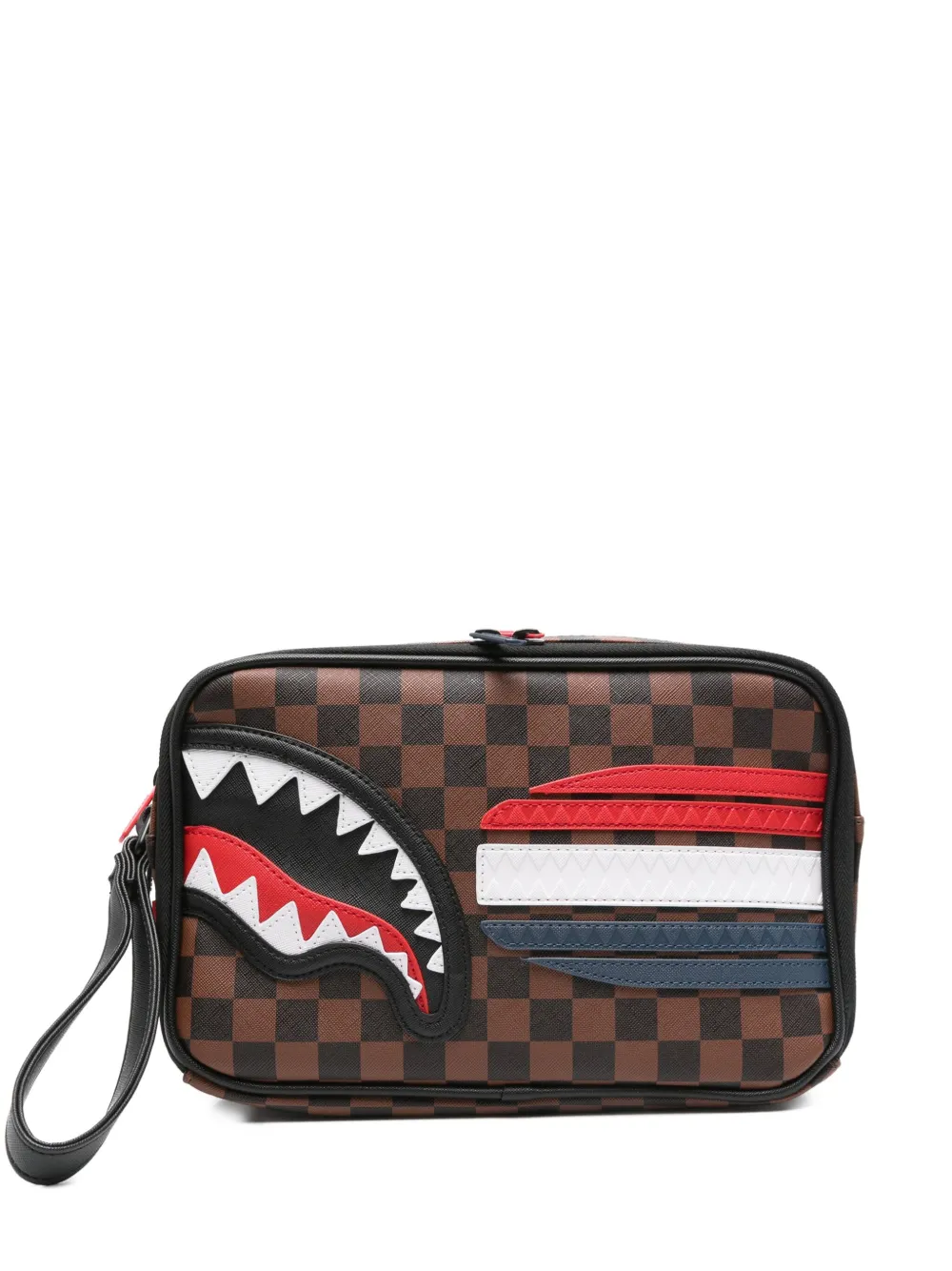 Sprayground Machine Francaise clutch bag | Brown | Image 1
