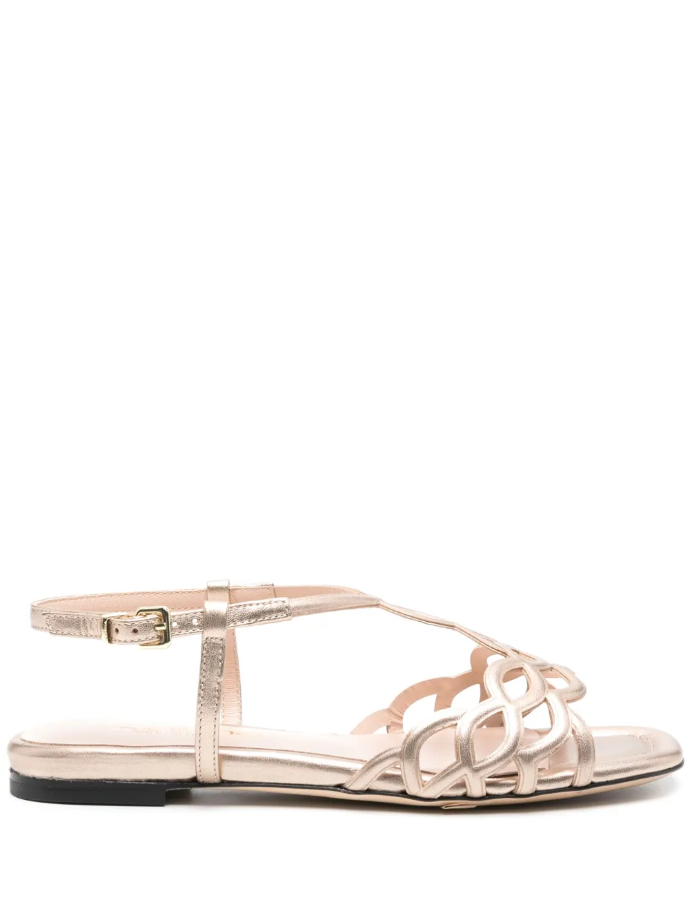 Evaluna Leren sandalen Goud