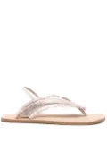 Massimo Santini Roxana flip flops - Neutrals