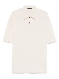 White Sand cotton polo shirt - Neutrals