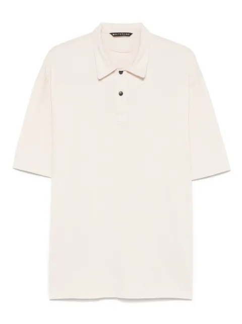 White Sand cotton polo shirt