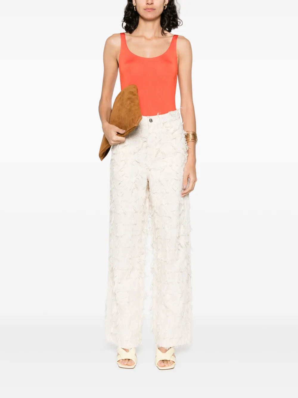 Séfr fringe jeans - Beige