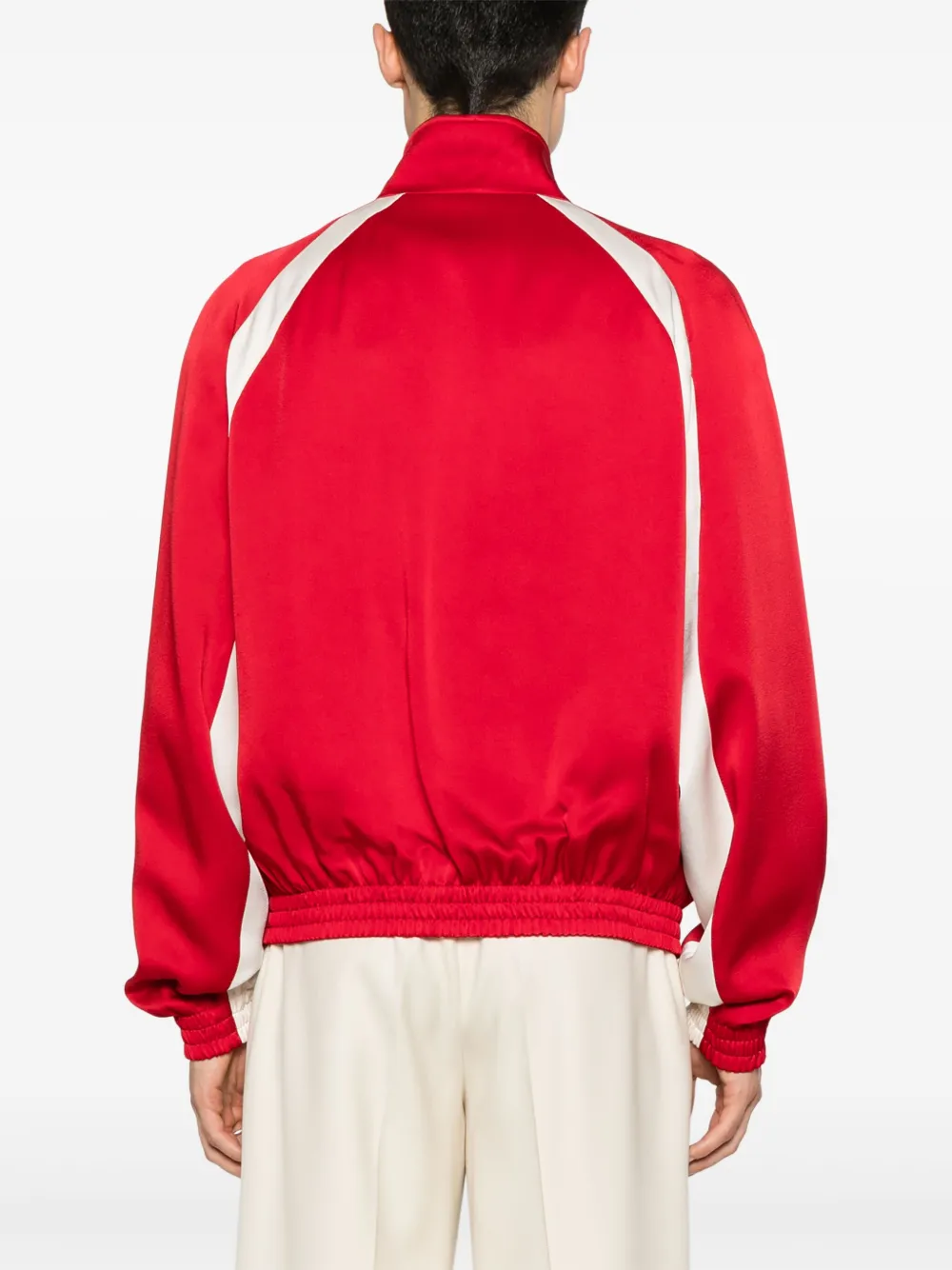 Saint Laurent Sweater met geborduurd logo Rood