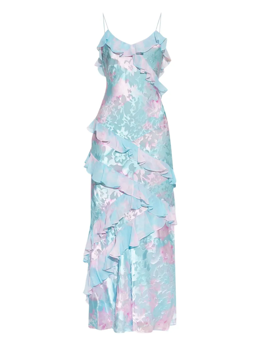 LoveShackFancy ruffled long dress | Blue | Image 1