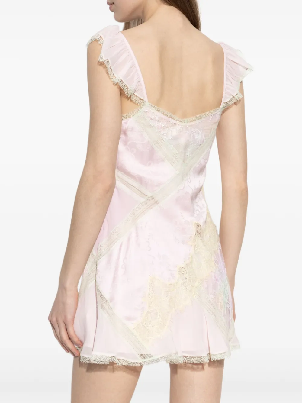 LoveShackFancy Zijden jurk Roze