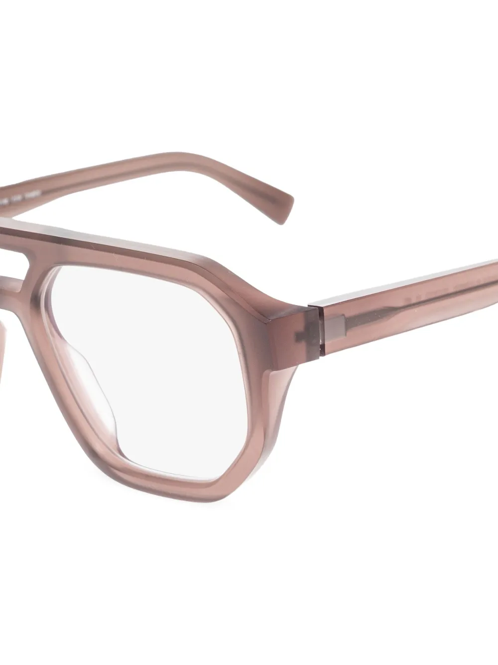 Mykita Bril met oversized montuur Bruin