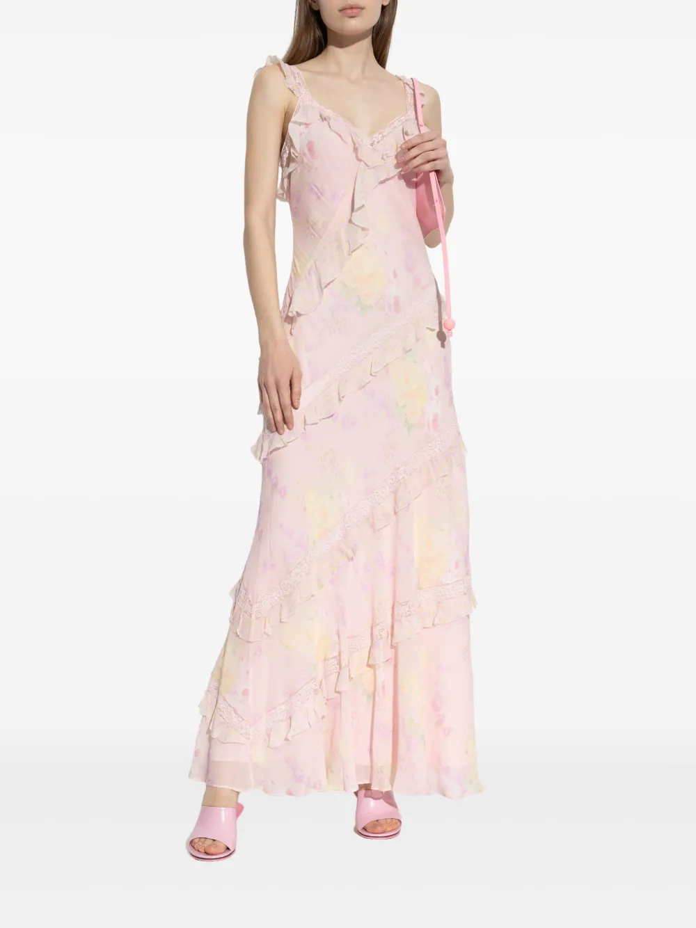 LoveShackFancy Radiance maxi dress - Roze
