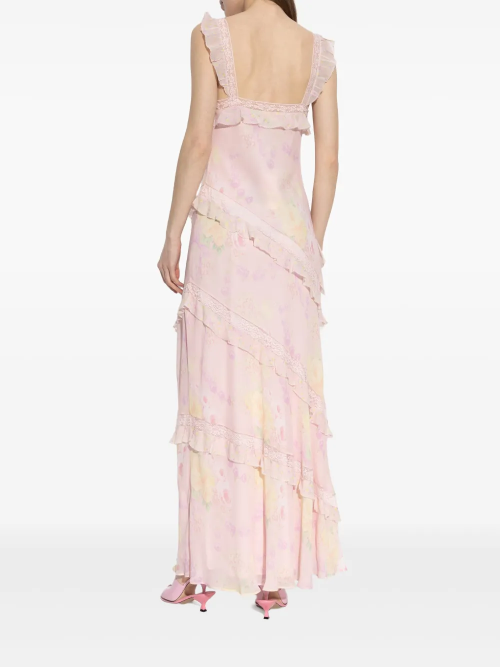 LoveShackFancy Radiance maxi-jurk Roze