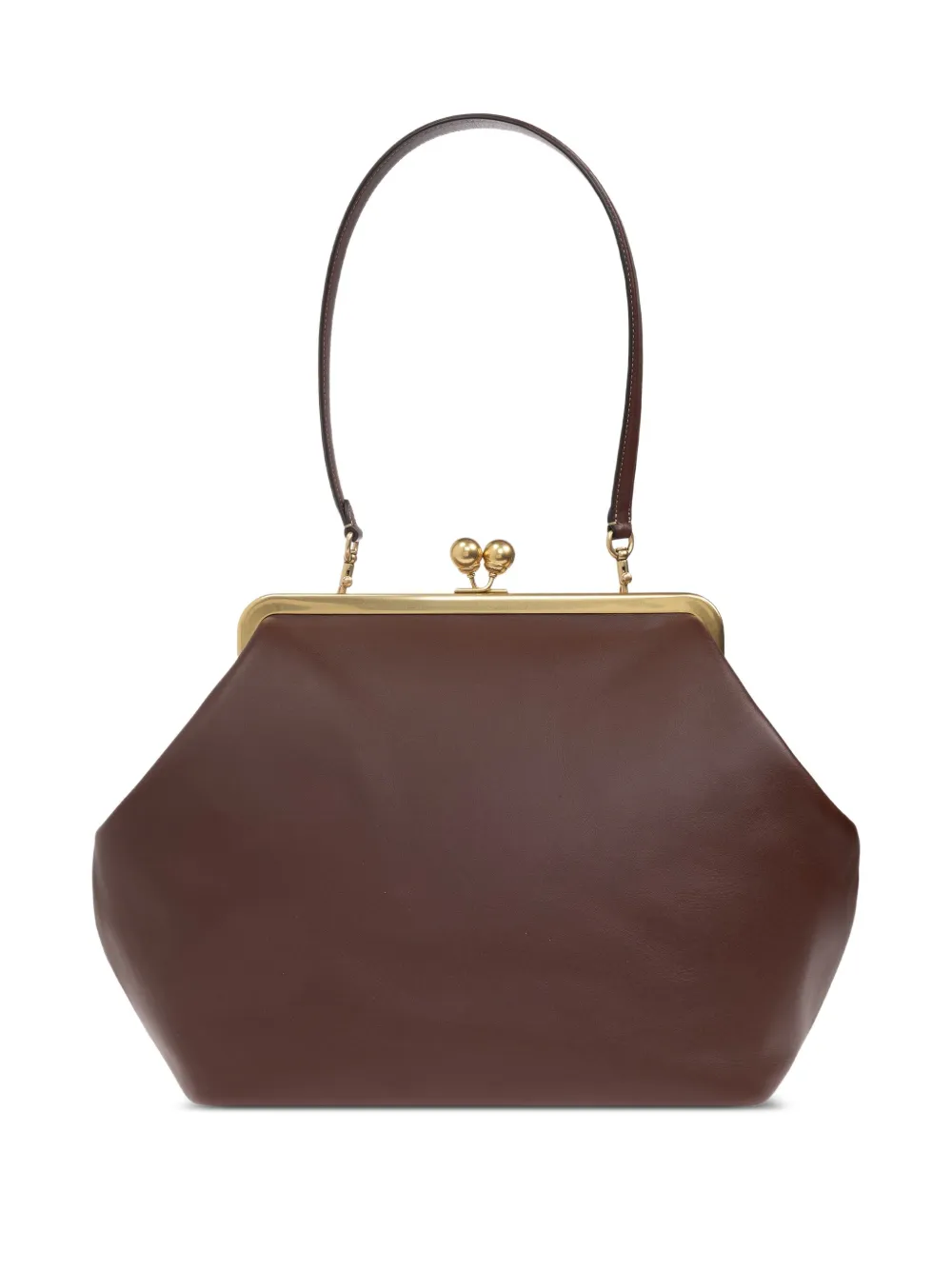 Coach Clutch in pelle - Marrone