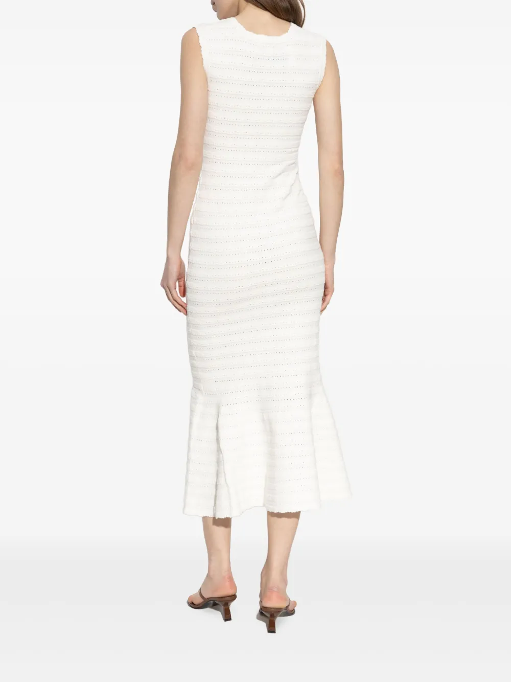 LoveShackFancy Stretch jurk Wit