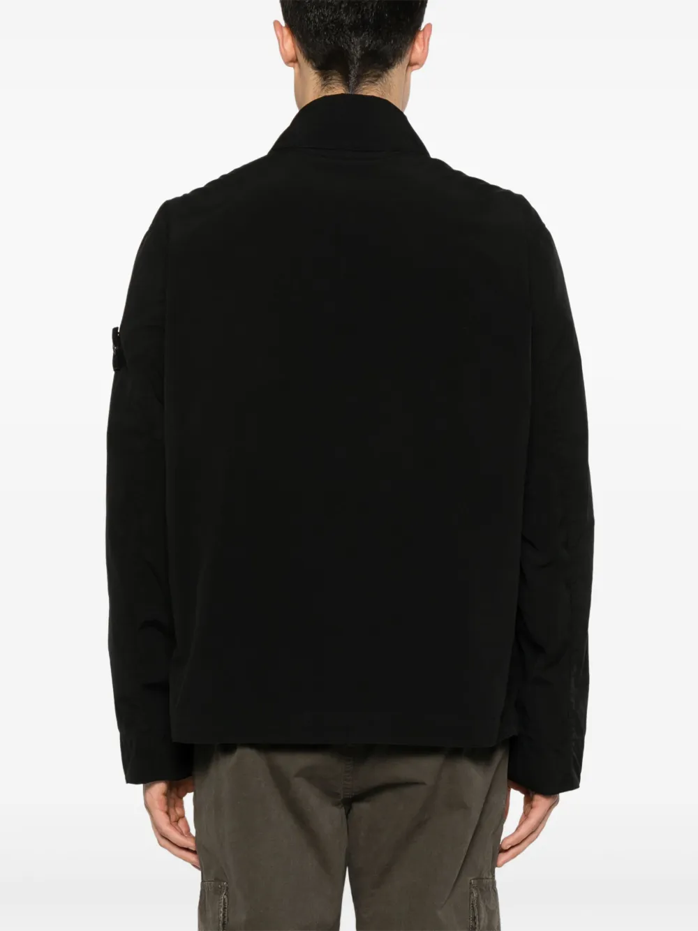 Stone Island Jack met Compass-logopatch Zwart