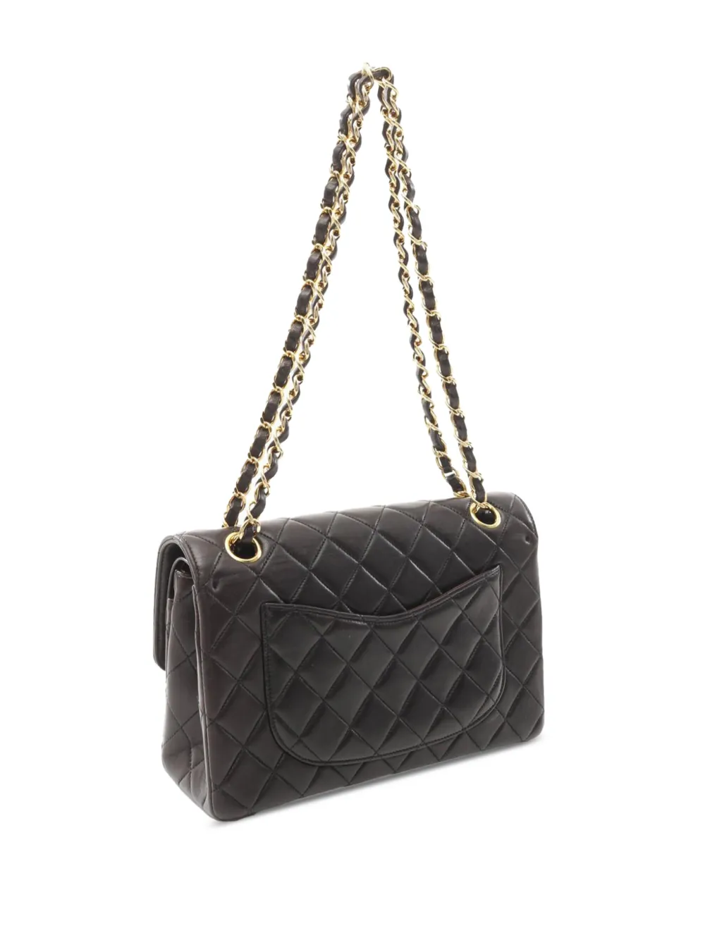 CHANEL Pre-Owned شنطة كتف 'CC دابل فلاب' جلد الحمل مبطنة صغيرة 1994-1991 | كلاسيكيات | Image 2