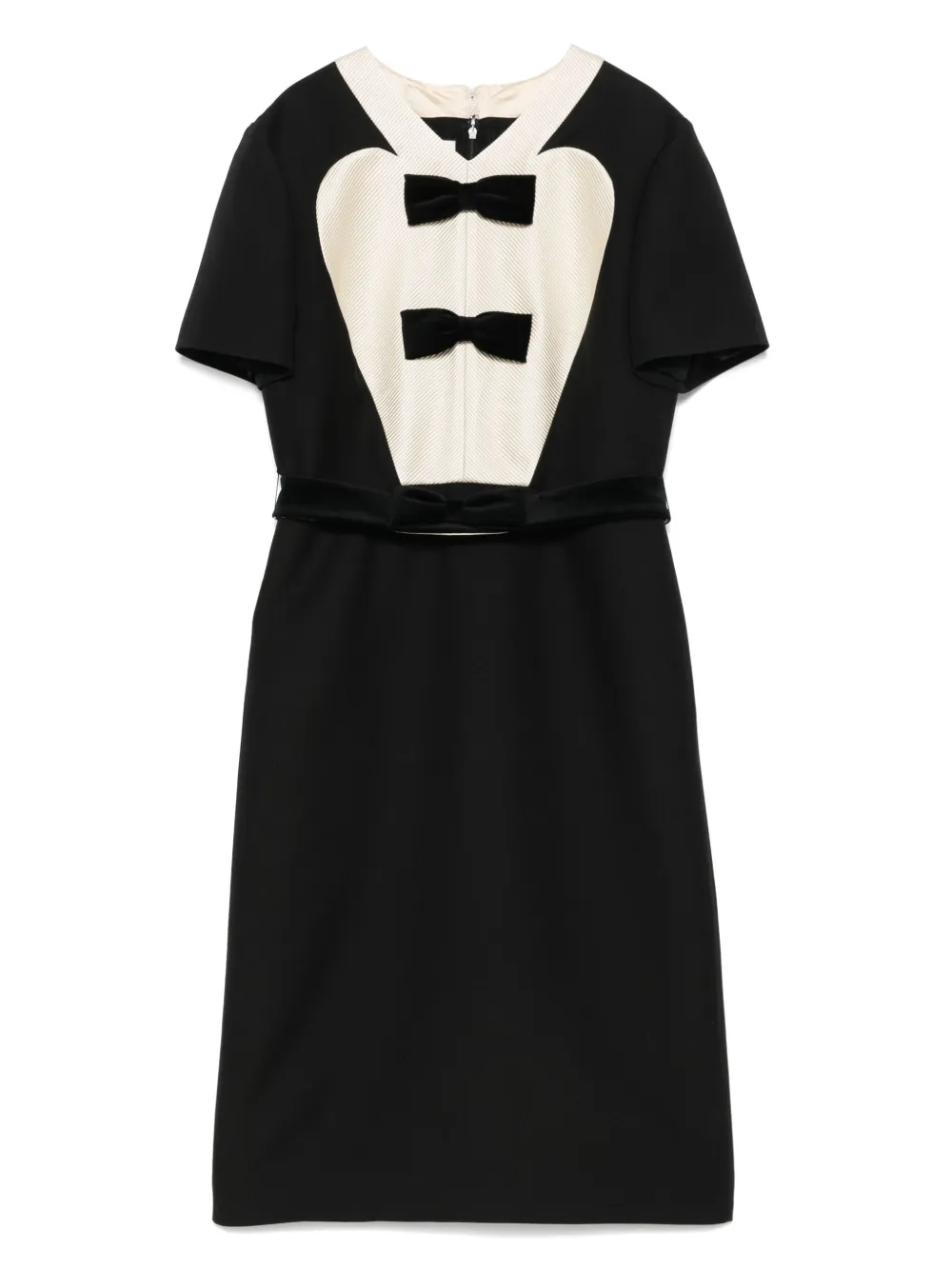 Valentino Garavani Midi-jurk met strik-detail Zwart