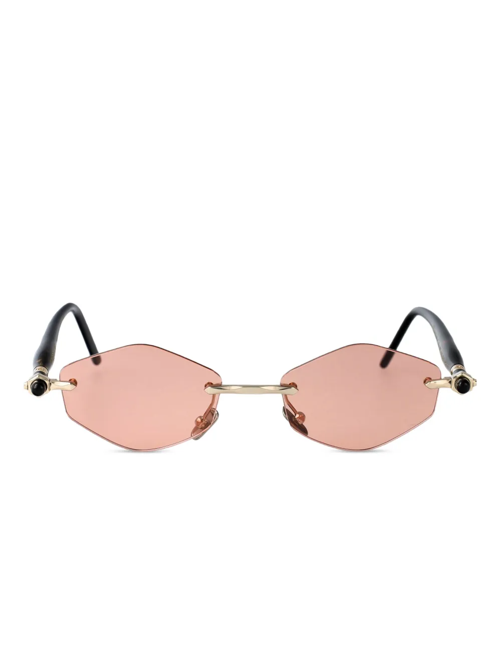 Kuboraum geometric-frame sunglasses | Brown | Image 1
