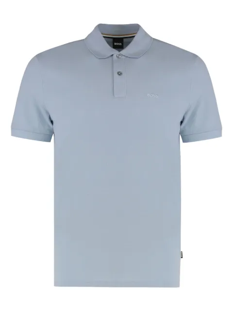 BOSS textured polo shirt