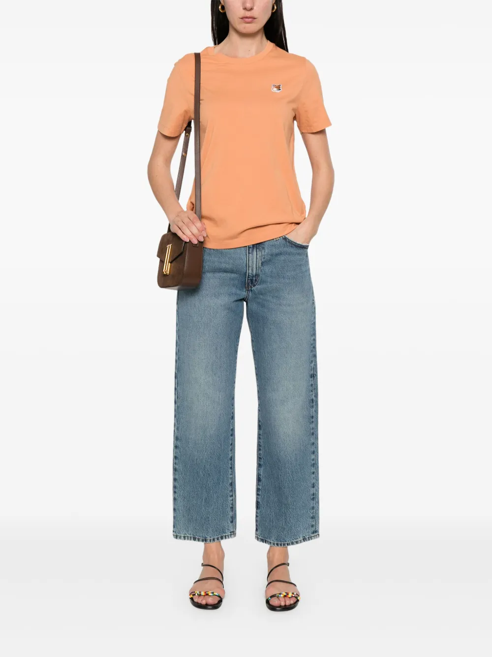 MAISON KITSUNÉ FOX HEAD PATCH T-SHIRT 