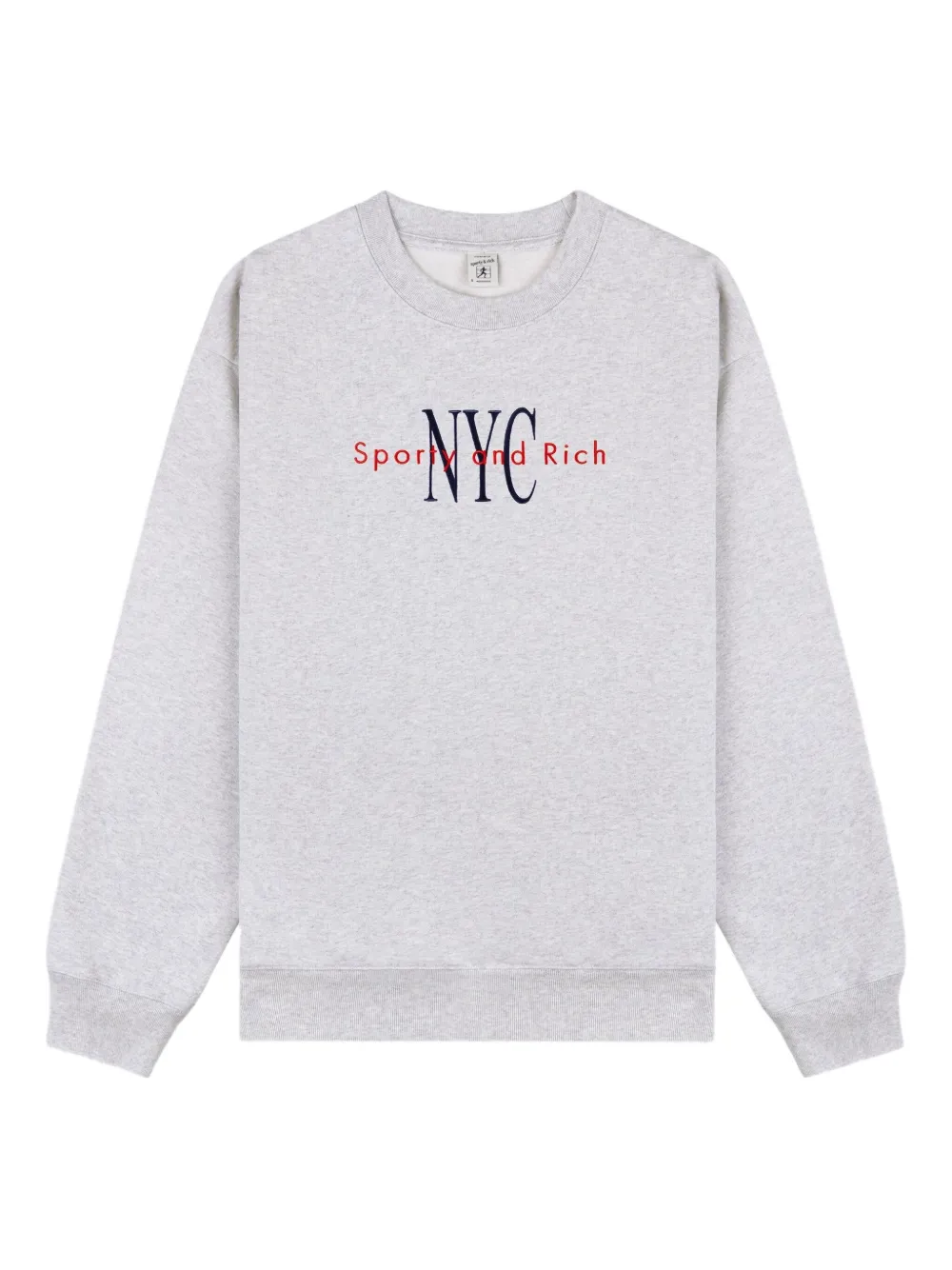 Sporty & Rich Katoenen sweater Grijs