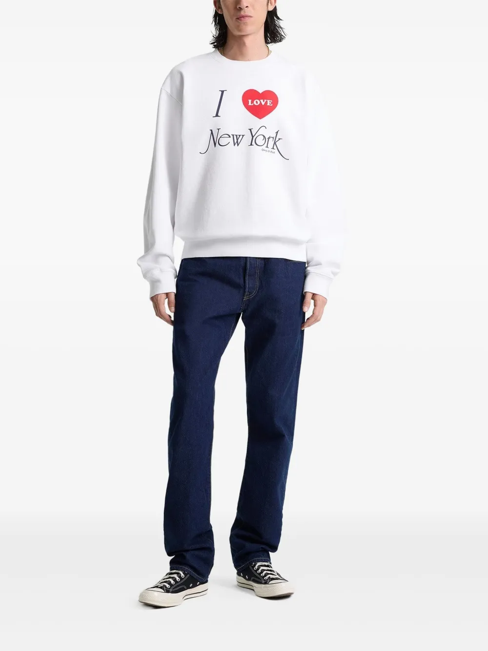 Sporty & Rich Katoenen sweater Wit