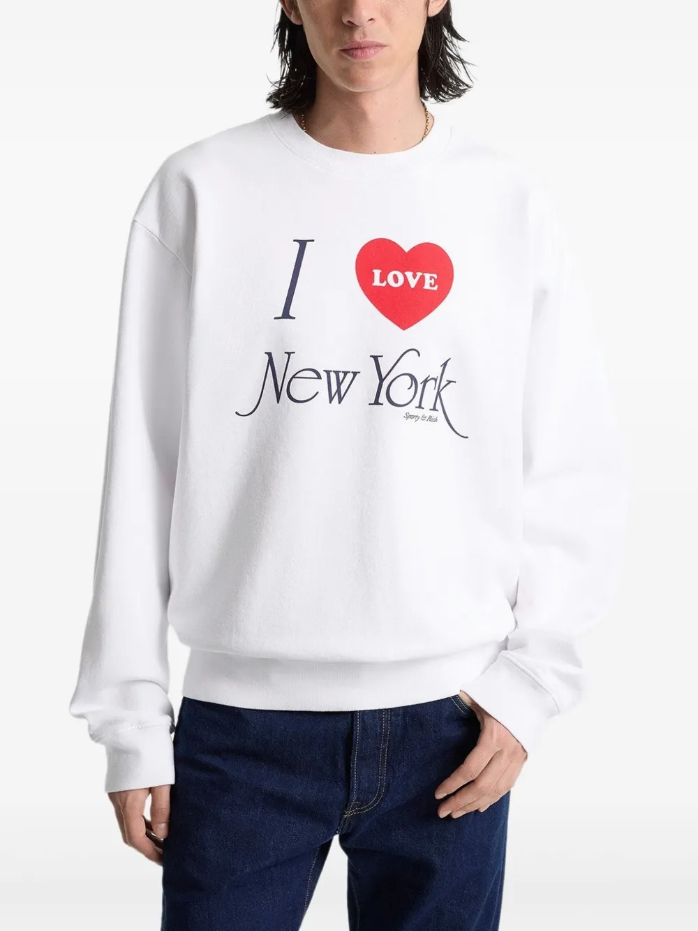 Sporty & Rich Katoenen sweater Wit