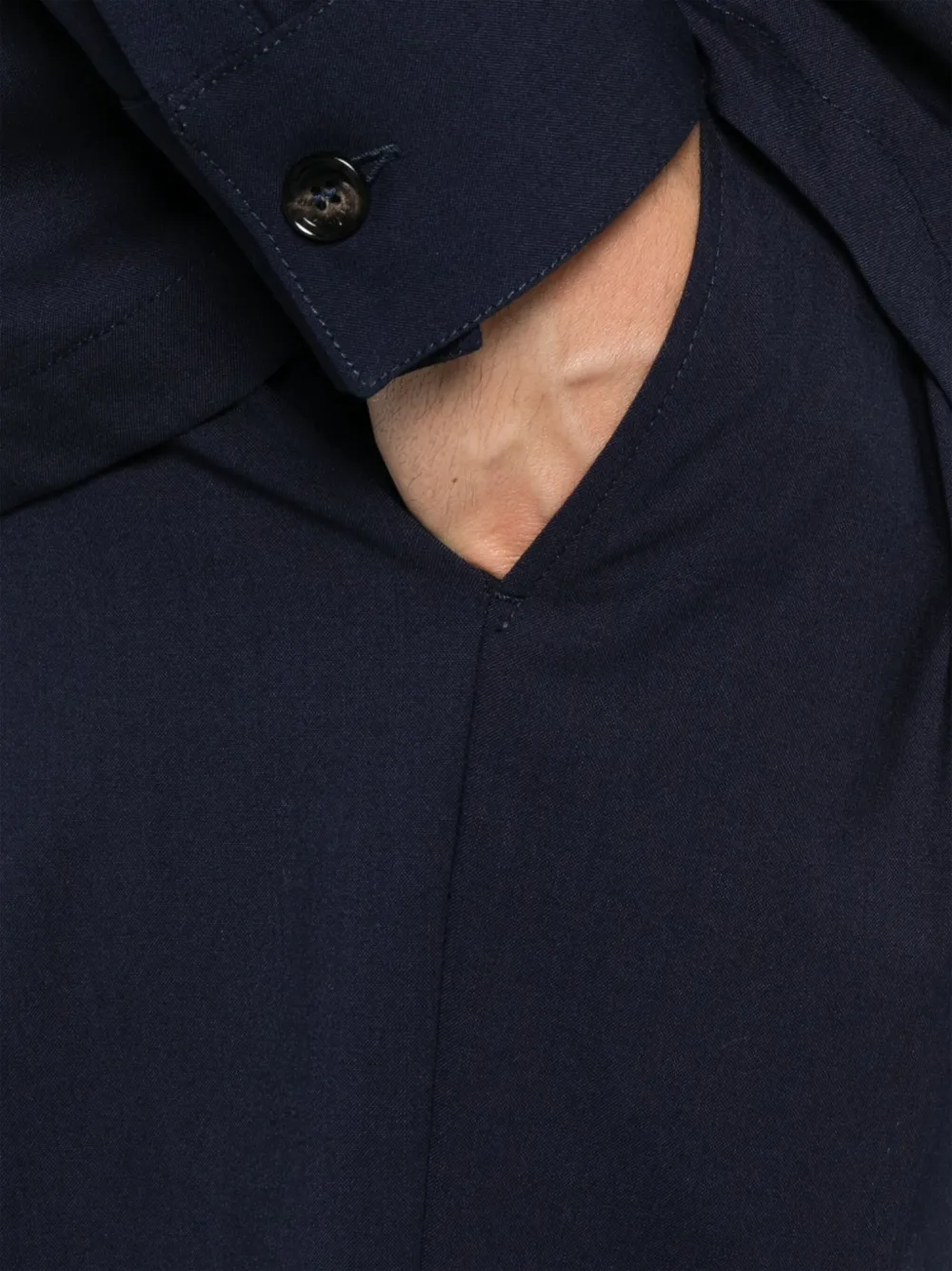 BE ABLE Broek met geplooid detail Blauw