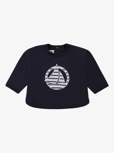 Petit Bateau playera con aplique del logo