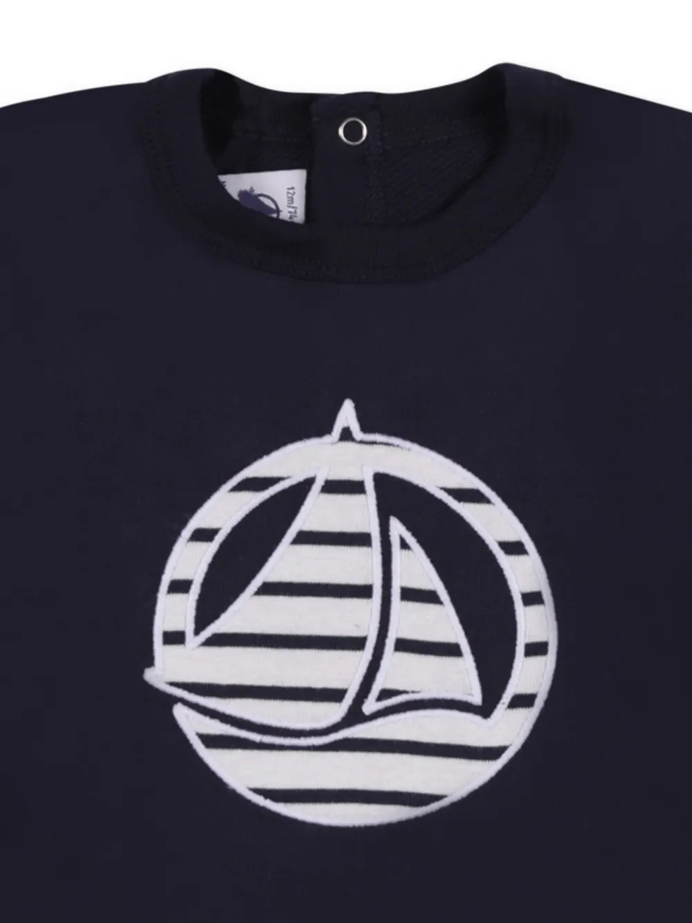 Petit Bateau T-shirt met logopatch Blauw