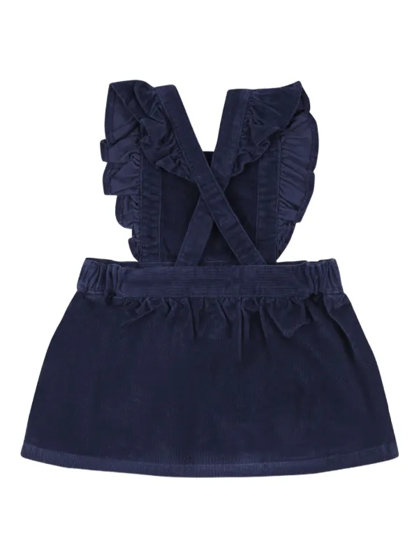 Petit Bateau Sleeveless Velour Dress Blue FARFETCH VN