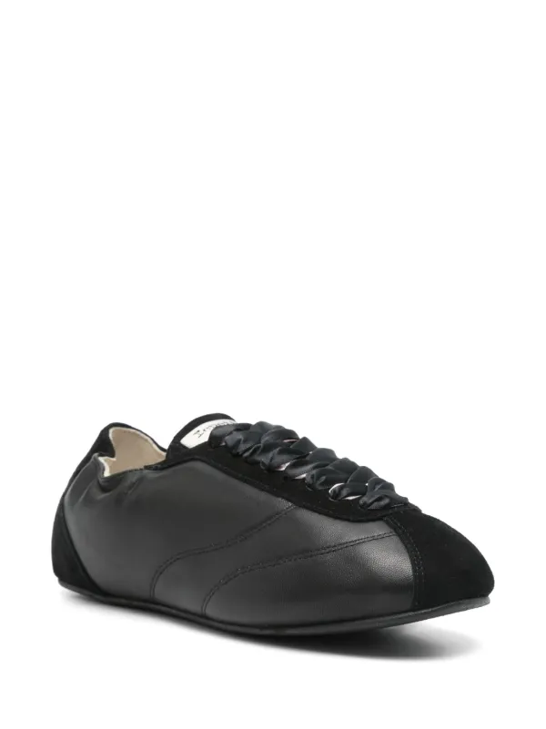 Repetto Silk Tennis Sneakers | Black | FARFETCH