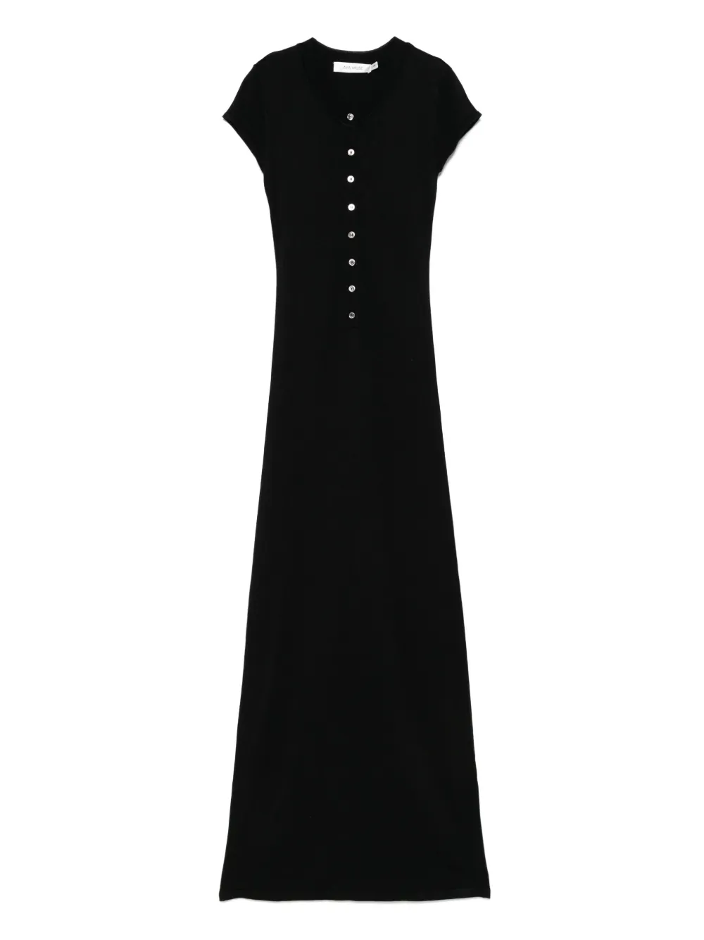 Aya Muse Gebreide maxi-jurk Zwart