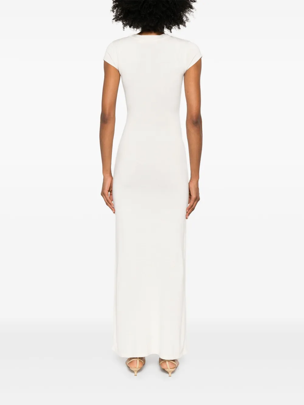 Aya Muse Gebreide maxi-jurk Wit