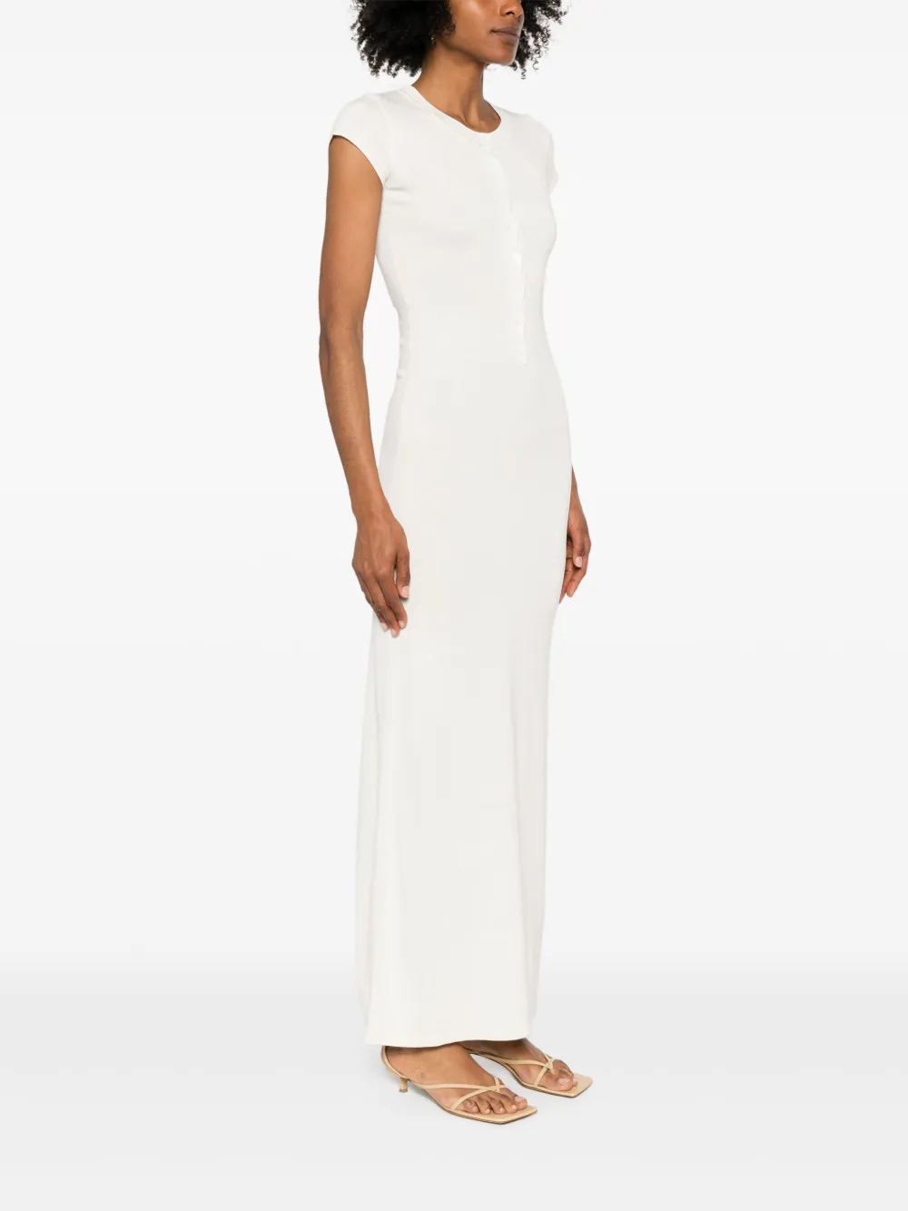 Aya Muse Gebreide maxi-jurk Wit