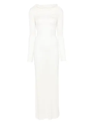 caped maxi dress Orla Elegant Maxi Dress - Sleek Profile with Refined Tailored Lines and Polished Appearance