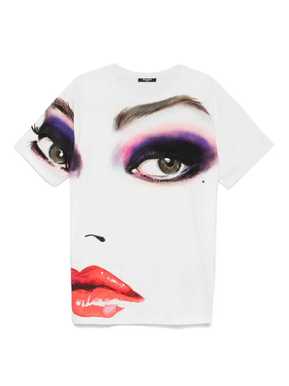 Balmain T-shirt met print Wit