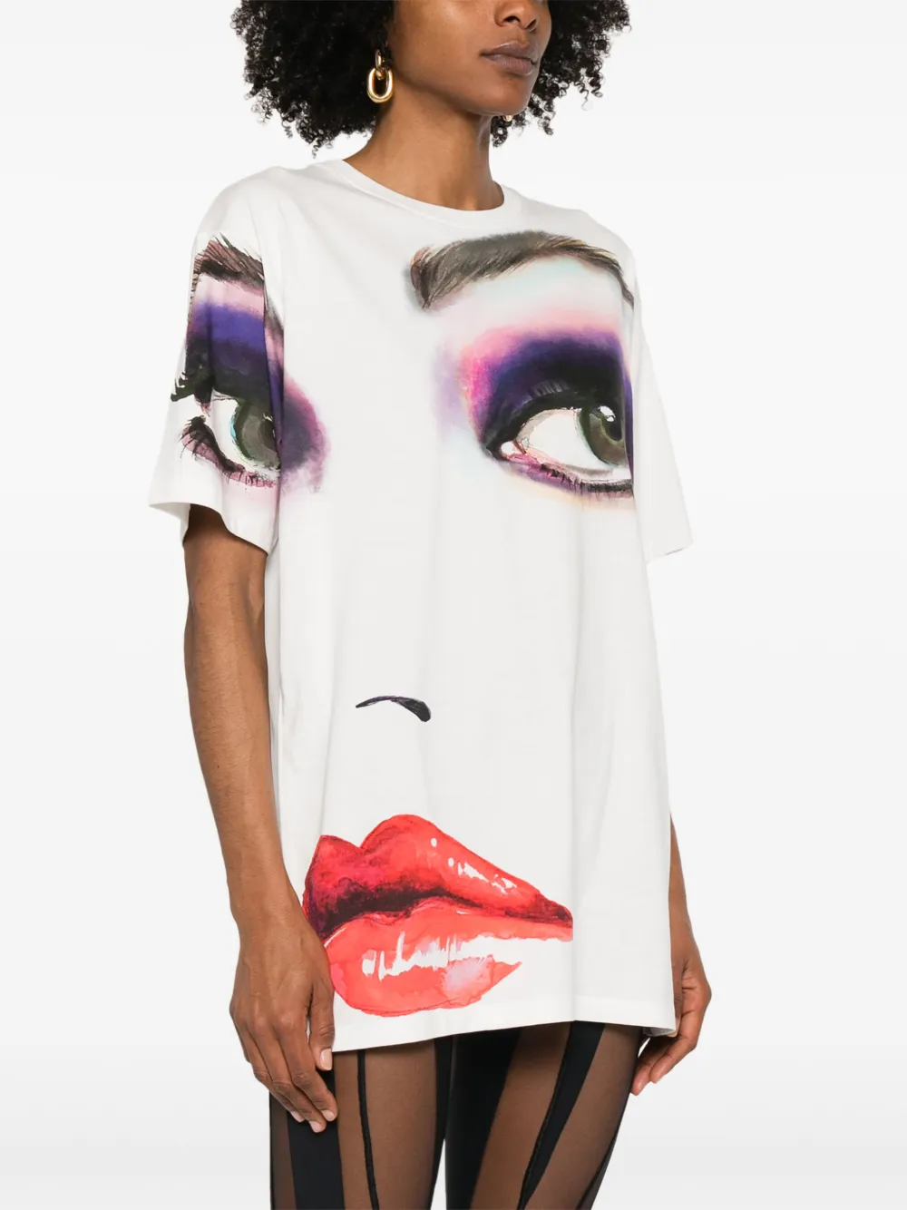 Balmain T-shirt met print Wit