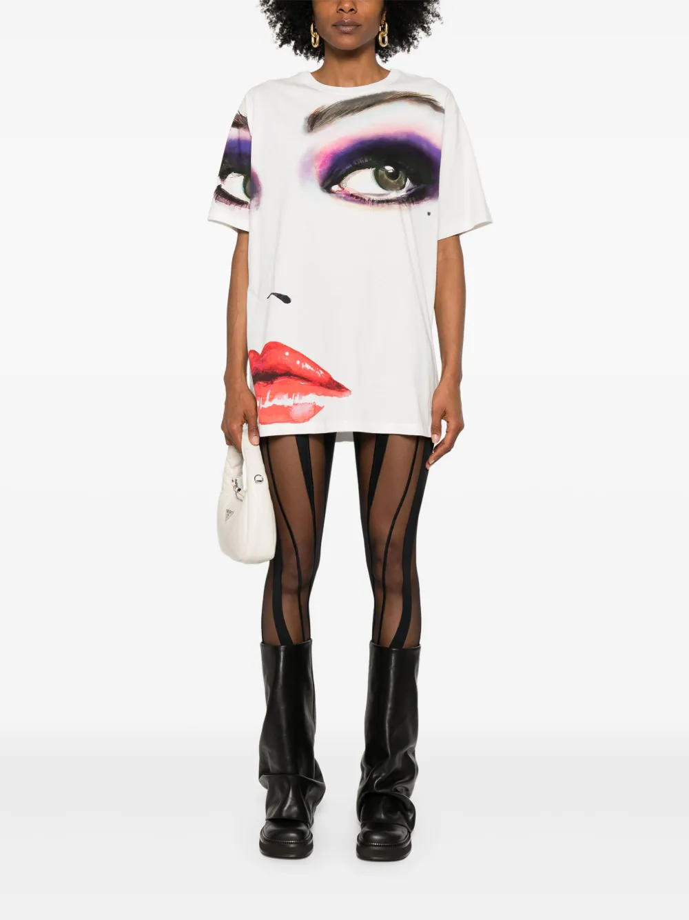 Balmain playera con estampado de caras | Playeras y jerséis | Image 2