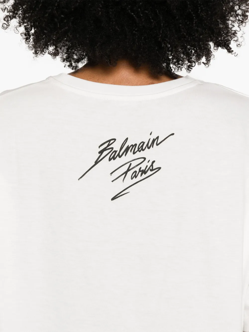 Balmain T-shirt met print Wit