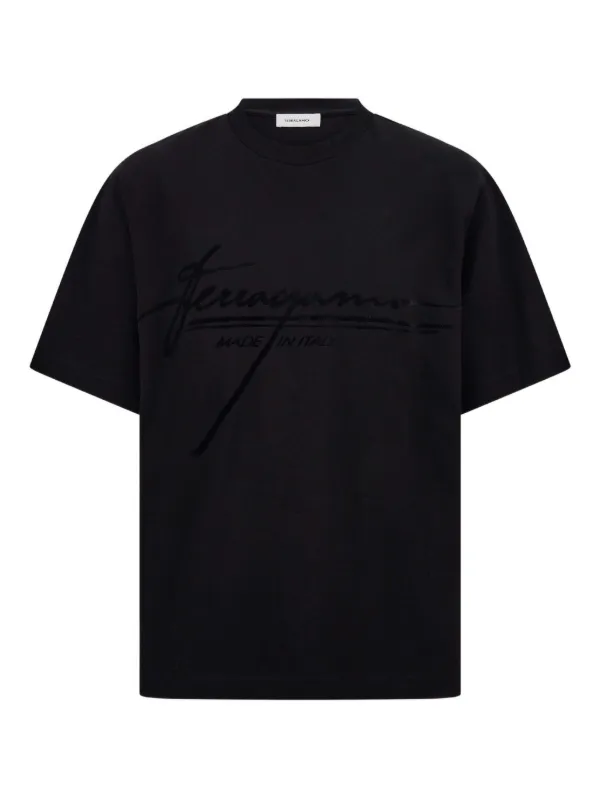 Ferragamo logo-print T-shirt Black FARFETCH SG