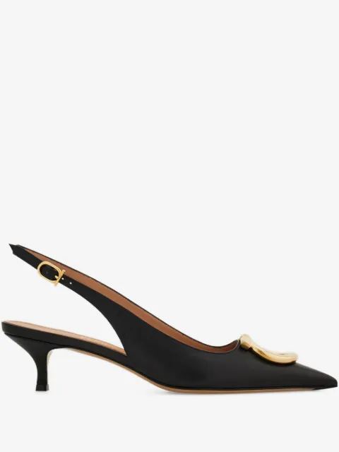 Ferragamo maxi Gancini slingback pumps
