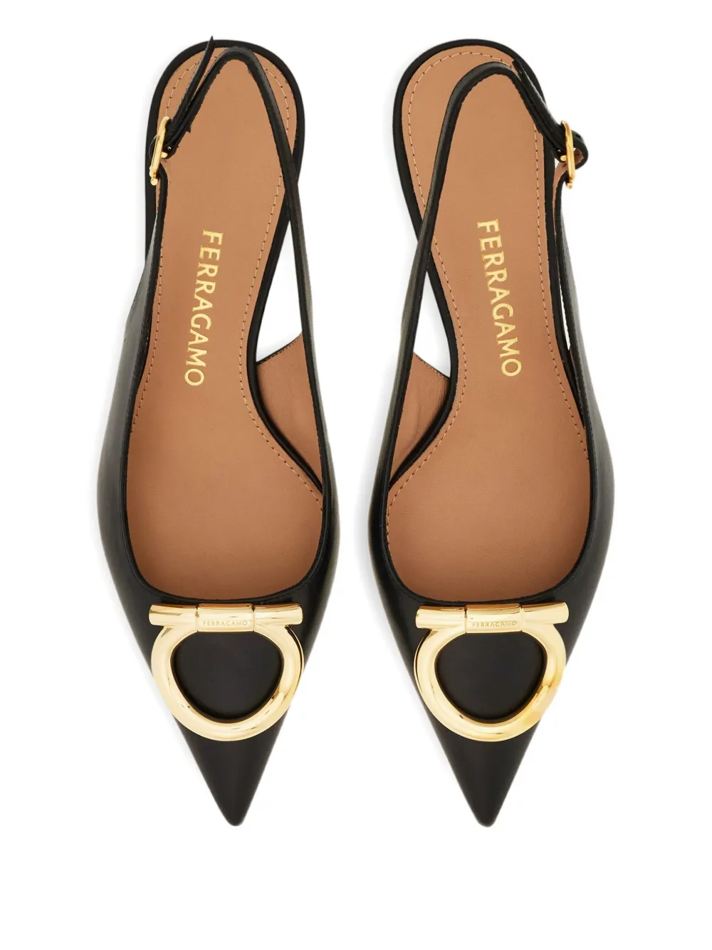 Ferragamo Slingback pumps Zwart