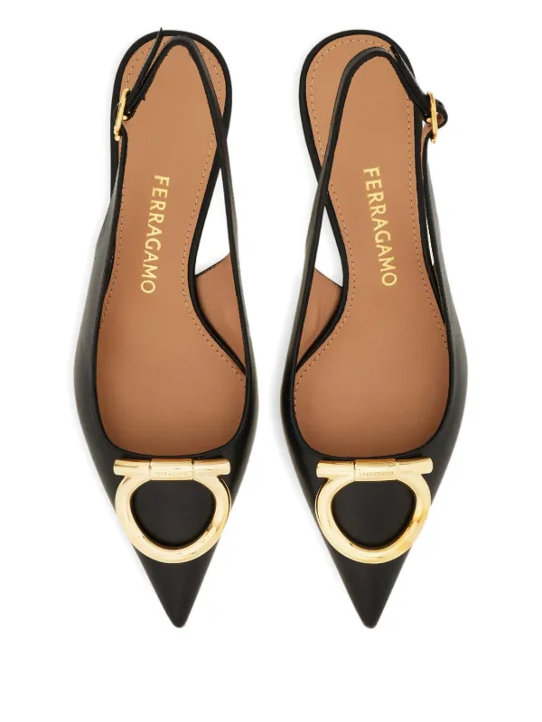 Ferragamo スリングバック パンプス | ブラック | FARFETCH JP