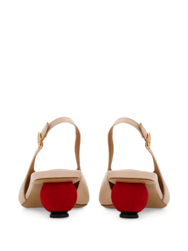 Salvatore Ferragamo スリングバックパンプス Ferragamo スリングバックパンプス | ブラック | FARFETCH JP